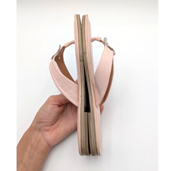 DV by Dolce Vita Jespar Slide Sandal Women's Pink Shiny Size US7 EU37.5 - Picture 7 of 11